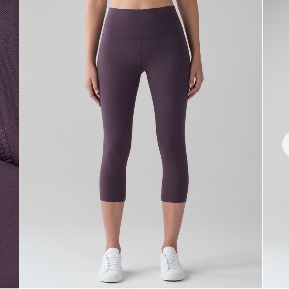 Lululemon wunder under High-Rise Crop Leggings